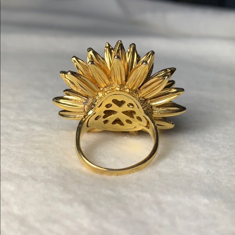 Gold Plated Spike Ring
